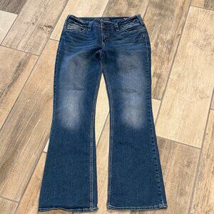 Women's Silver Suki Mid Boot Jean, 33X33